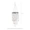 Glitzhome® 18.75" Solar Lit Beaded Wind Chimes, 2ct.